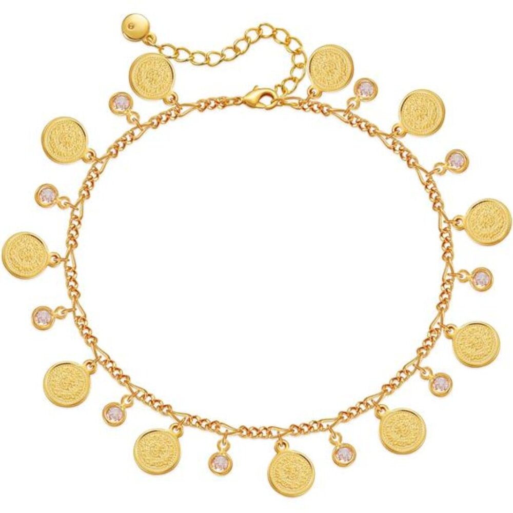 18k Gold Plated Anklet Ankle Bracelets for Women
